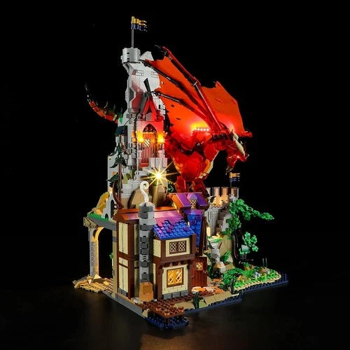 Dungeons & Dragons Red Dragon’s Tale 21348 PCS Building Blocks Set Gift M
