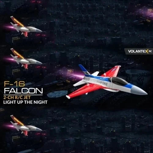 Volantex F16 Fighter 2.4G 2CH RC Airplane Remote Control Aerobatic 14\*10" Glider