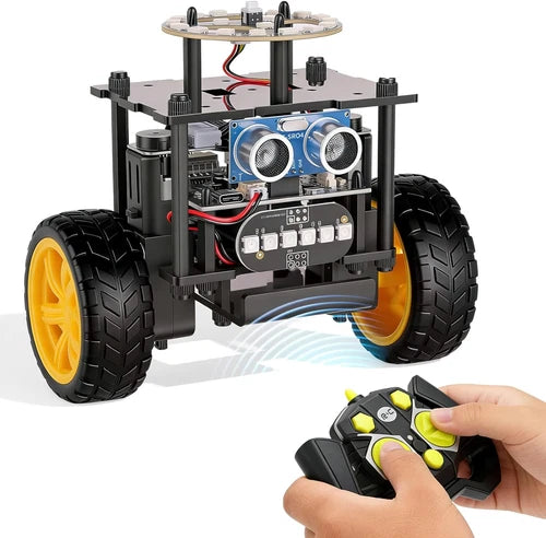 STEM Robot Car Toys for Kids 8-13, Robot Building Kit Gifts for Teen \| 2WD Self-