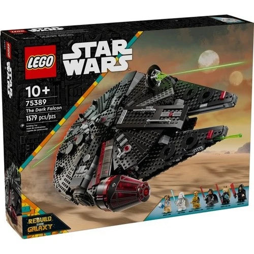 Star Wars The Dark Falcon Building Set, Star Wars Toy with 8 Minifigures, 75389
