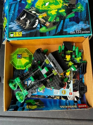 Vintage LEGO 2161 Hydro Reef Wrecker Aquazone 133 pcs Complete in Box! 1997