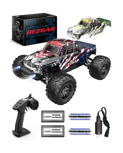 BEZGAR HM161 Hobby Grade 1:16 Scale RC Truck FAST Car, 4WD High Speed 40+ KPH