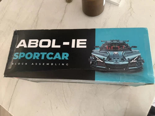 GULY 1:8 Scale Building Blocks Race Car -No. 10612 ABOL-IE-- 3468 Pieces