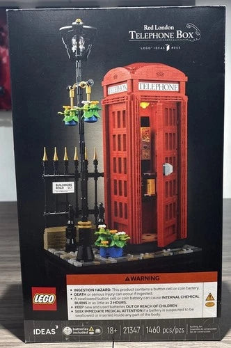LEGO Ideas Red London Telephone Box (21347) NEW SEALED RETIRED ☎️ 🇬🇧