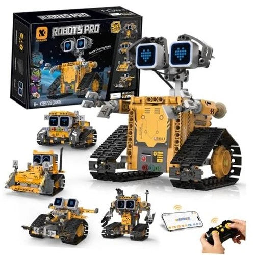 STEM Robot Kit for Kids 6-12—5-in-1 Coding Building Toy—App K96228