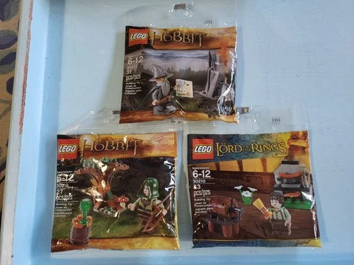 MEOW 30210, 30212, 30213, polybag, lot of 3, brand new, sealed Hobbit, LOTR