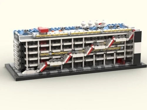 MOC-95057 Centre Pompidou Paris DIY Model building blocks Toys Christmas gift