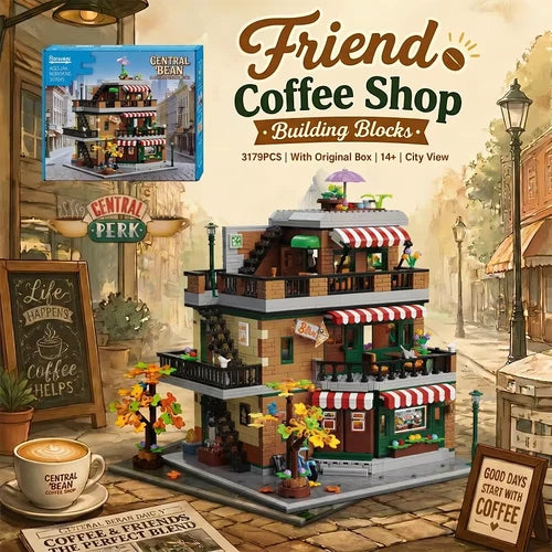 Friends Central Perk Coffee Shop Building Blocks 3179 PCS MOC Modular Bricks Set