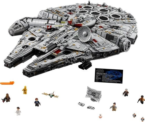 Millennium Falcon Building Blocks 75192 7541pcs Starship Compatible USA Ship