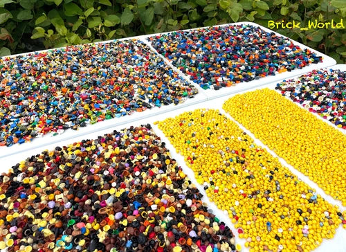 LEGO Build-Your-Own 50 Minifigs! 50 of: Heads Torsos legs + 25 of : Hat hair