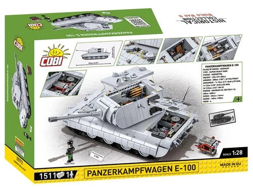 COBI WWII Panzerkampfwagen E-100 German Tank Toy Building Block Model Set # 2572