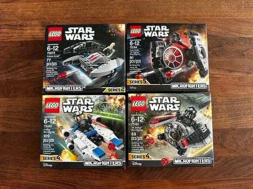 LEGO Star Wars Microfighters Lot 75073, 75194, 75160, & 75161, NEW, RARE