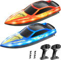 LED RC Boats for Kids Pool Lake River Pond Remote Control Boat Toy Water Fun