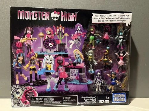Mega Bloks Monster High Glam Ghoul Band Building Kit Brand New In Box