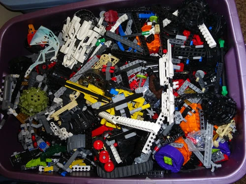 MEOW 12 Pounds Technic parts & pieces gears beams arms pins Bulk Lot
