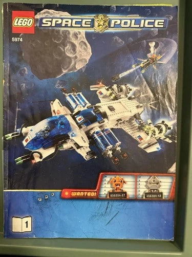 LEGO 5974 Galactic Enforcer Space Police III Largely Complete w/ Manuals