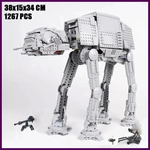 Moc Space At-at Walker Building Blocks Set with Figures Compatible 75288 Diy Toy
