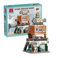 XMORK Cities Repair Shop Building Blocks Set 1637PCS 2-in-1 Light Kit 20203