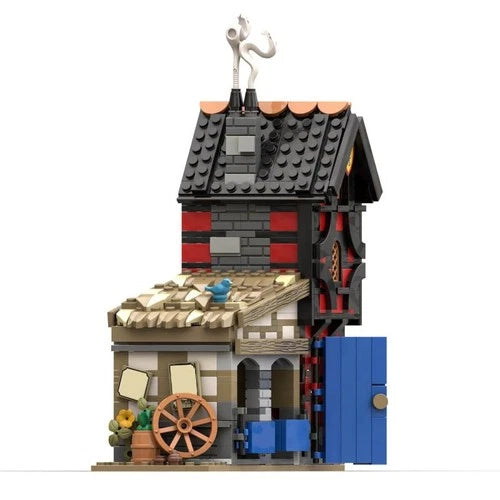 MOC-186433 Medieval Cottage Building Kit 683 Pieces Good Quality and Brand New