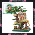 Building Blocks Set with LED for Adults, Tree House Creative Toy, 2071pcs