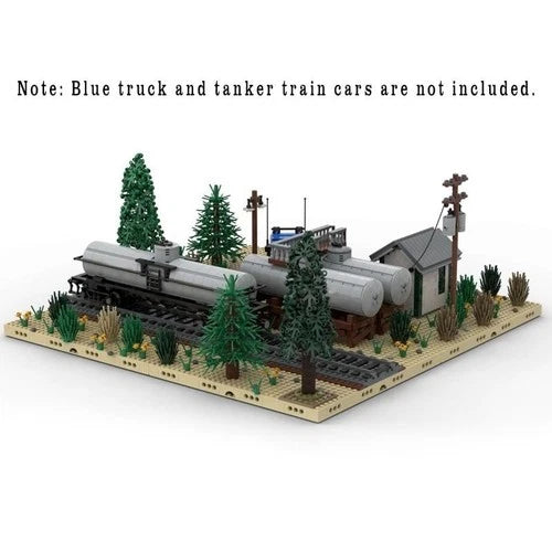 National Oil Tanks Model for City and Town Theme 2656 Bricks MOC-98501 Gift