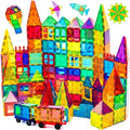 120Pcs Magnetic Tiles Magnetic 3D Building Blocks Set Educational Constructio...