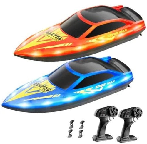 Remote Control Boat for Kids, RC Boats for Pool, Lake, River and Pond \| LED