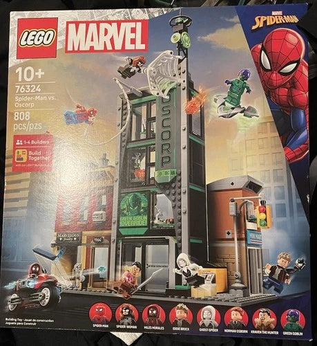 MEOW 76324 Marvel Spider-Man vs Oscorp - Build ONLY NO MINIFIGURES ! New!