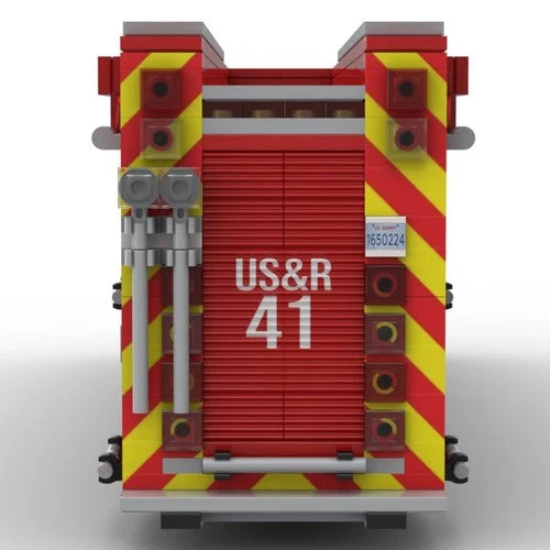 Custom MOC-264986 Fire Truck with Driver Set Building Blocks Set (1626PCS)