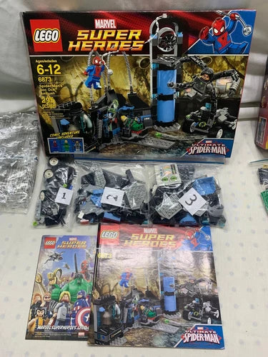 HULK HELICARRIER BREAKOUT, SPIDERMAN DOC OCK AMBUSH, IRON MAN SEA PORT BATTLE