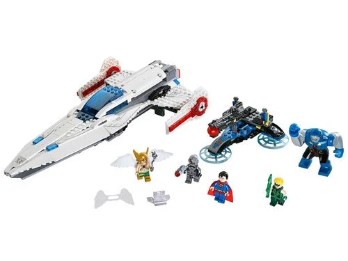 LEGO 76028 Darkseid Invasion 100% Complete Darkseid Hawkman DC Retired