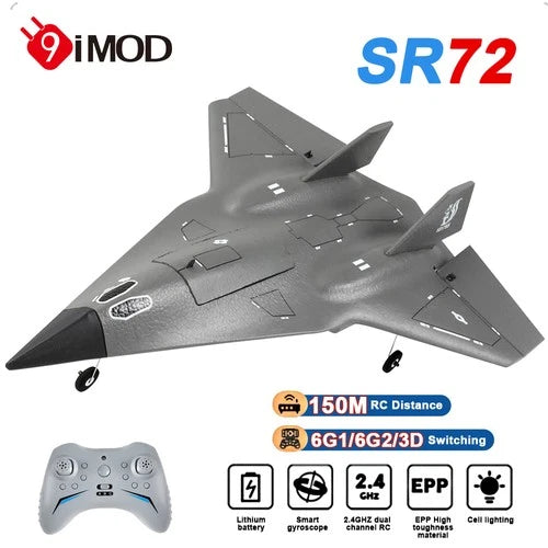 SR72 RC AirPlane 2.4G 4CH EPP Foam Remote Control Drone Gyro RC Aircraft