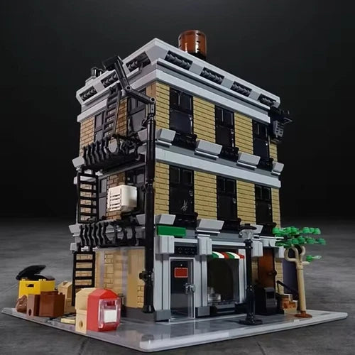 ZITIANYOUBUILD MOC-162822 Apartment Modular Building Townhouse 2712 Pieces