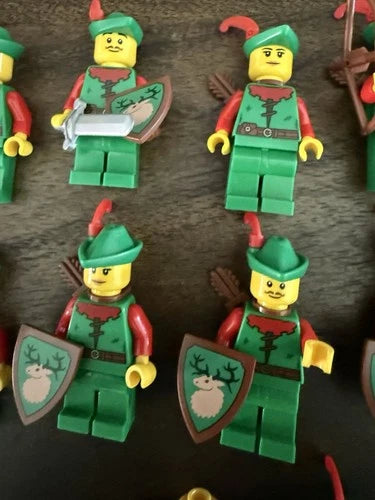 Authentic LEGO Castle Forestmen Minifigure Lot w/accessories & CMF Forest Man