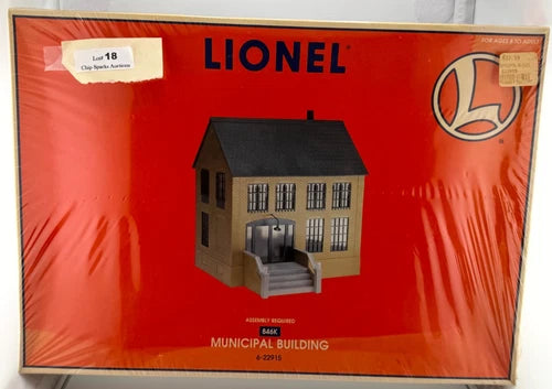 Lionel 6-22915 846K Municipal Building O Scale Plastic Model Kit Factory Sealed
