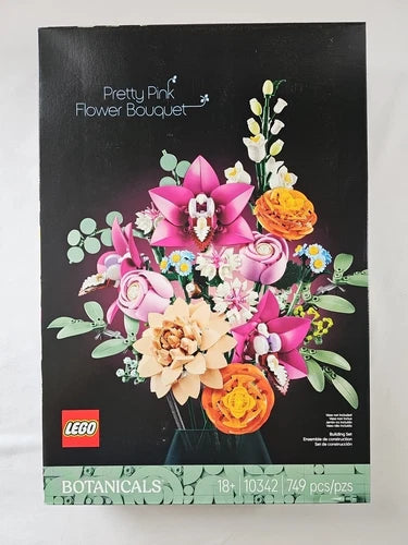 LEGO 10342 Botanicals PRETTY PINK FLOWER BOUQUET for Home Decor 749 pcs NEW