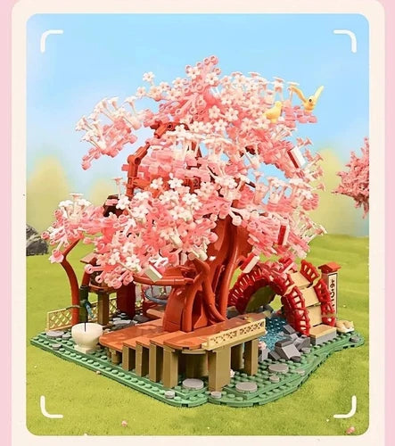🌸 Official Hatsune Miku LARGE Cherry Blossom Building Blocks Set Creative NEW