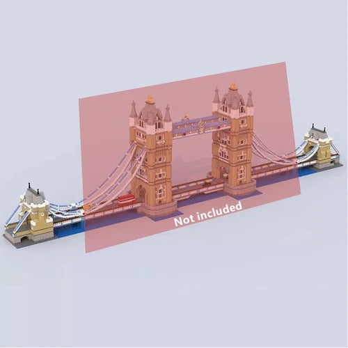 London Tower Bridge Extension 1272 Parts for 10214 Building Blocks Set