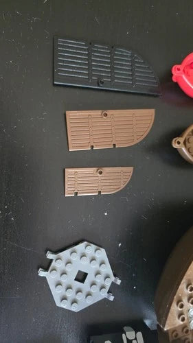 MEOW Pirate Ship Parts & Accessories Lot - Hull, Masts, Cannon, Boats - As Is