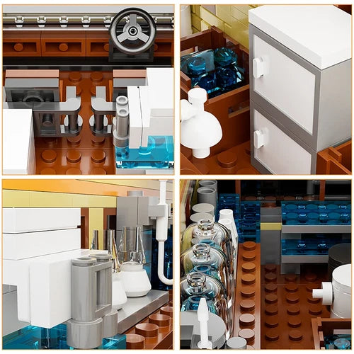 New Breaking Bad RV Camper Van Building Blocks Model Set Toy W/2 Figs Unbranded