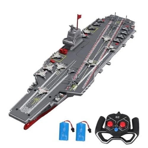 RC Boats RC Warship Military Battleship, 20KPH High Speed Remote 2 Batteries