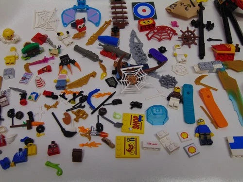 Big Lot legos minifigs Battery Operated Ninajo Start Wars Spider Man Platforms