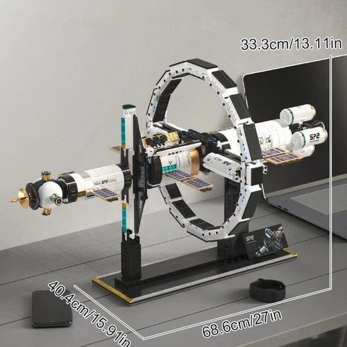 MOC TUOMU T5006 Space Exploration Sky Hub Space Station building blocks 3331 pcs