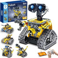 Interactive Remote Control Robot Kit - Buildable 5-in-1 STEM Toys for Ages 8-13