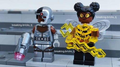 LEGO DC Teen Titans Minifigures Lot 5 Starfire Cyborg Beast Boy Robin Bumblebee