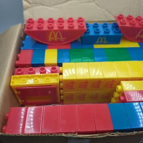 Tandem Building Blocks McDonald’s In-Store Play Place 200 Piece Vintage Set
