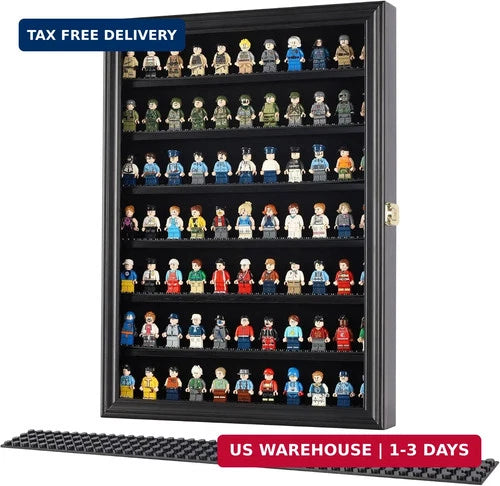 Pro Collector's Minifigure Display Case - Building Block Toy Cabinet Showcase 2.