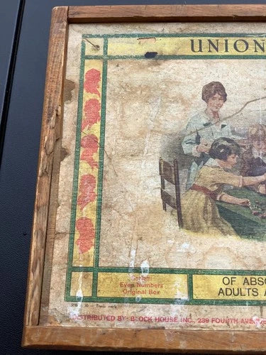 Antique Union Blocks Stone Building Blocks No. 6 - with Design Papers