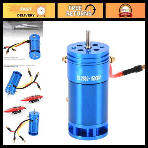 Brushless RC Boat Motor 600W 1500KV Low Noise Water Cooled Replacement Part
