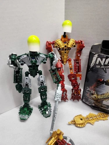LEGO Bionicle Large Parts Lot Toa Inika Figures Canisters Piece Mixed Incomplete